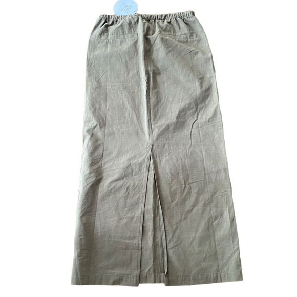 Princess Polly Geneve Maxi Skirt Olive Green 4 NWT - Picture 3 of 4